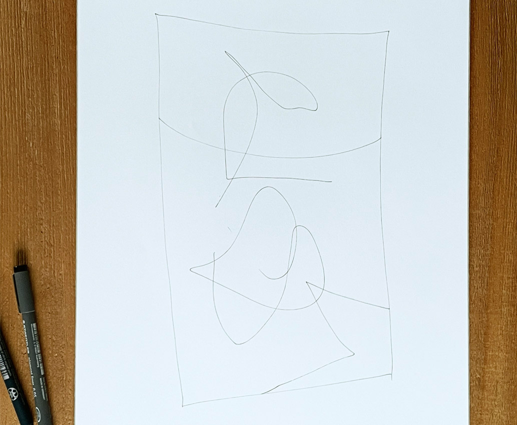 freie Linien – Liniendickicht