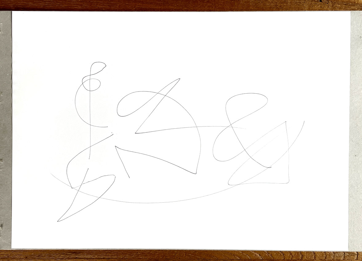 freie Linien – Liniendickicht